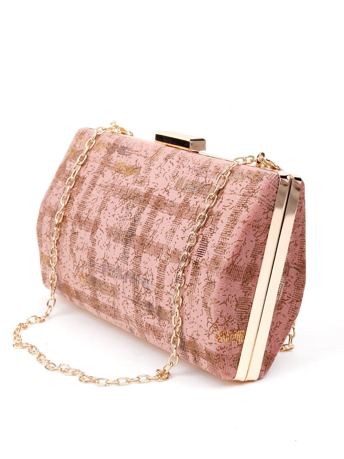 Odette Women Black Suede Clutch - Image 4
