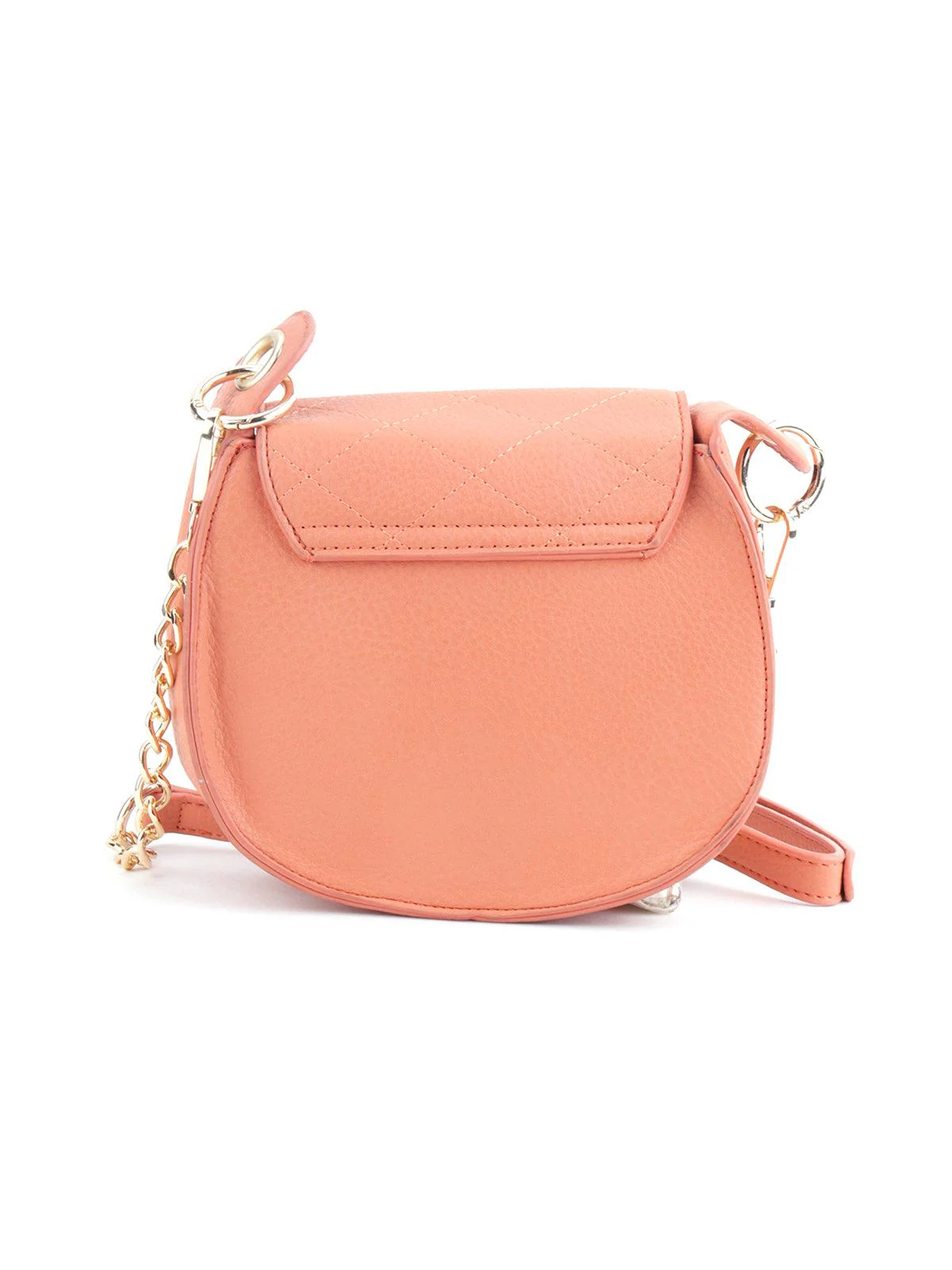 Odette Women Orange Solid Hand Bag - Image 5