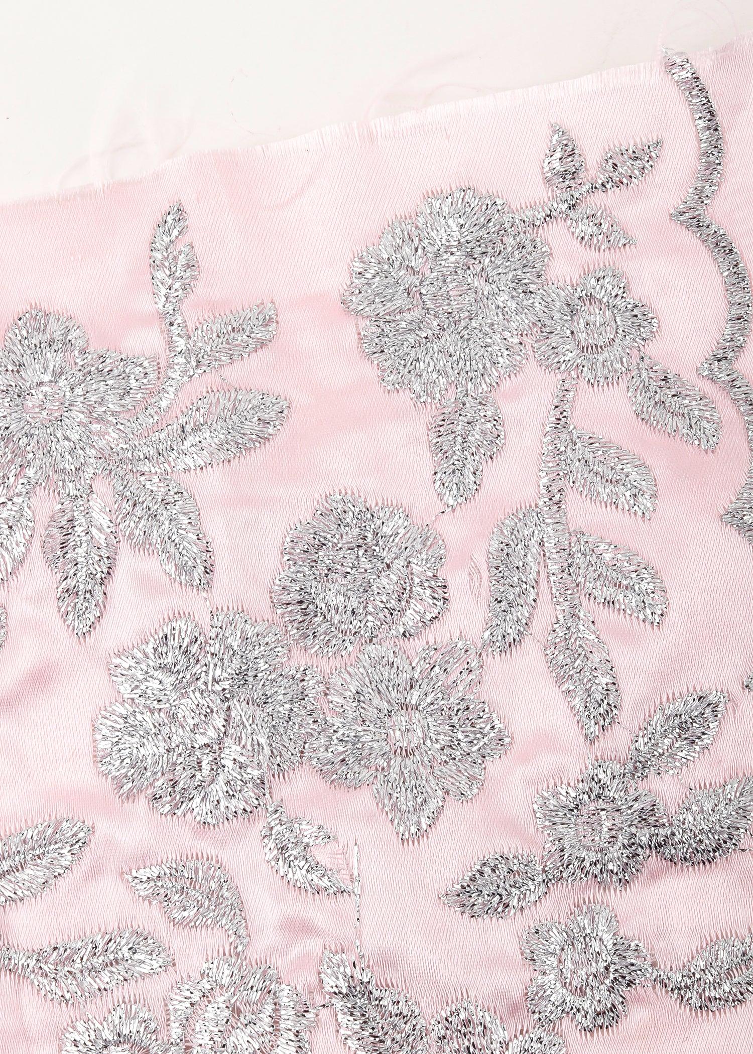 Odette Pink Soft Net Semi Stitched Lehenga With Unstitched Blouse For Women - Image 2