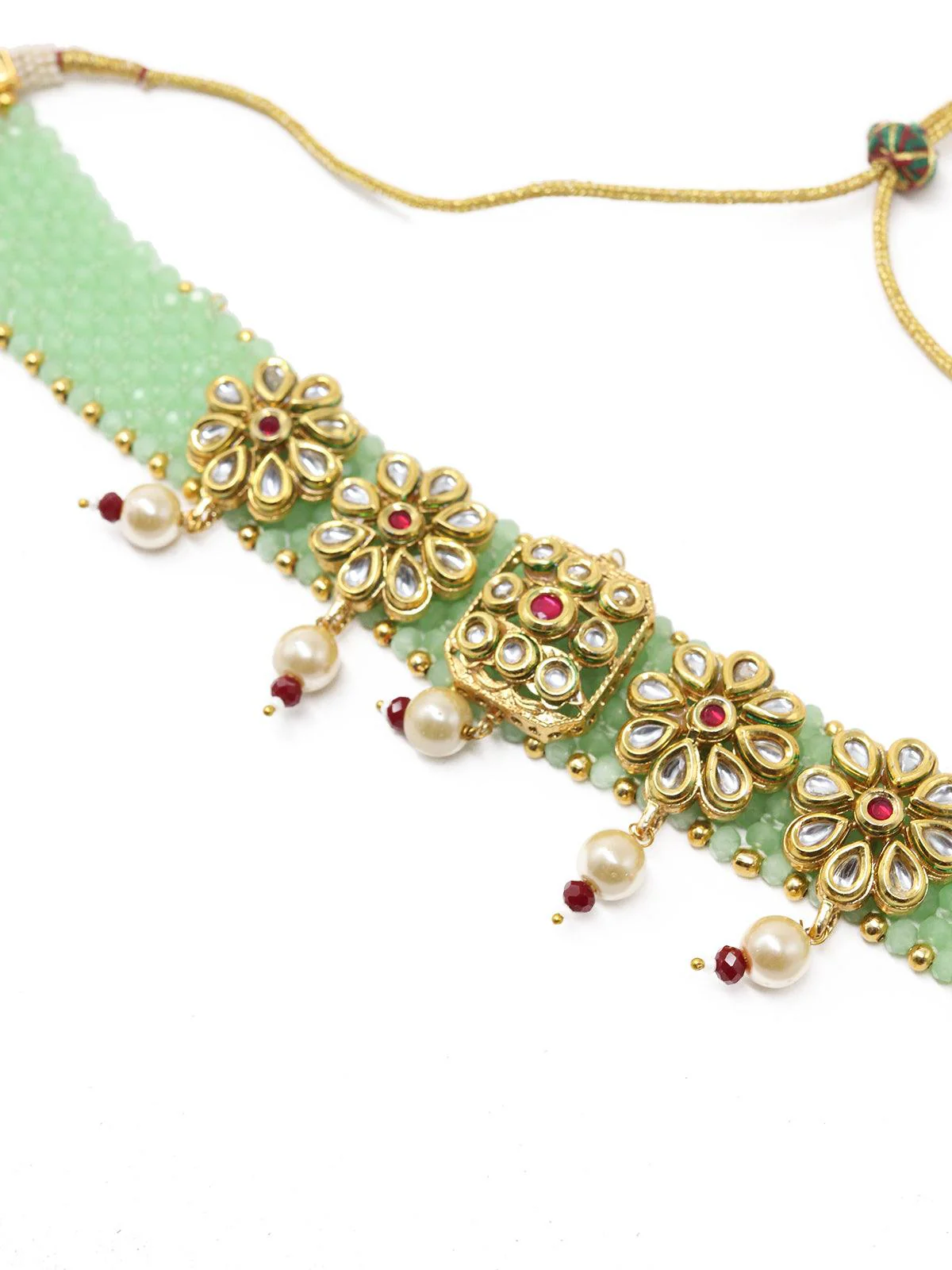 Odette Women Pista Green Adorable Onyx Choker - Image 4