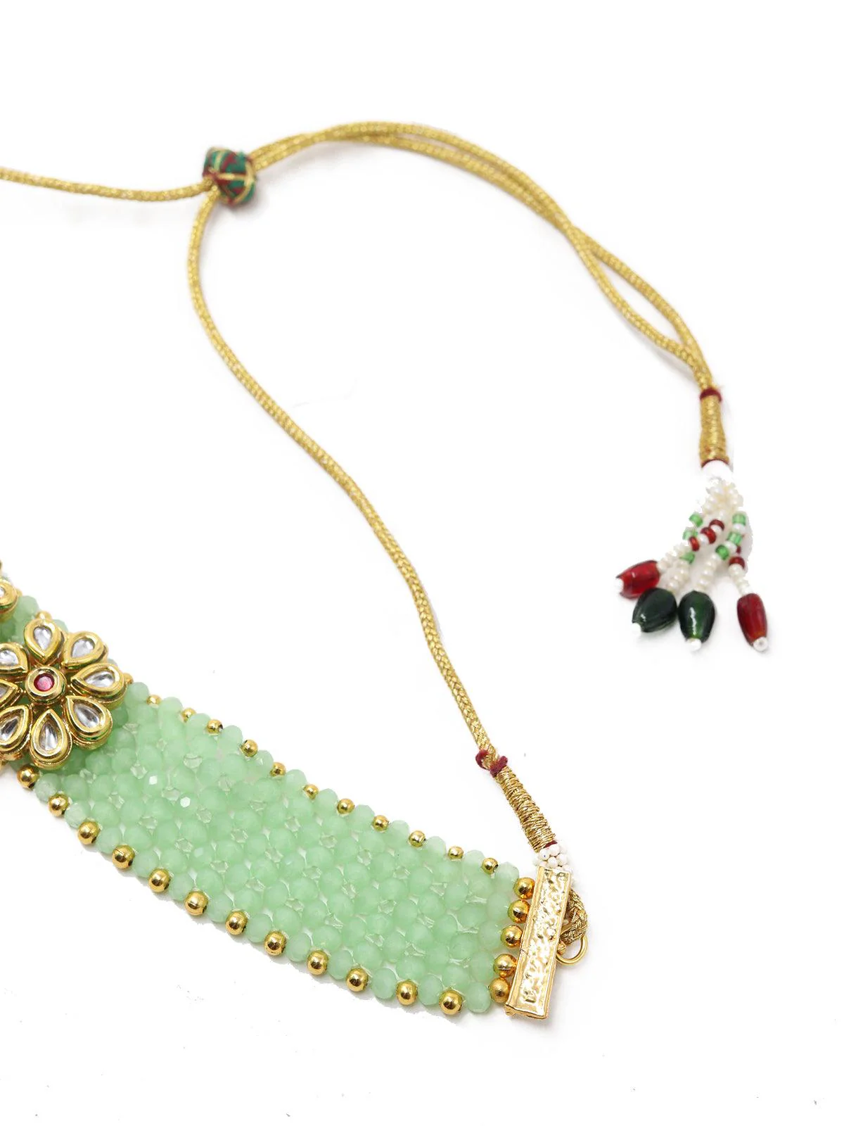 Odette Women Pista Green Adorable Onyx Choker - Image 5