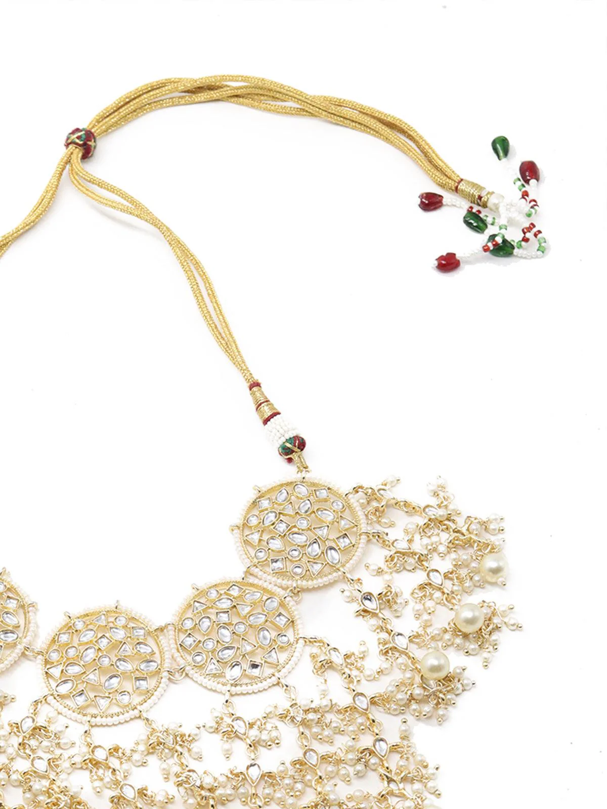 Odette Women Pretty Gold Tone Choker Set! - Image 4
