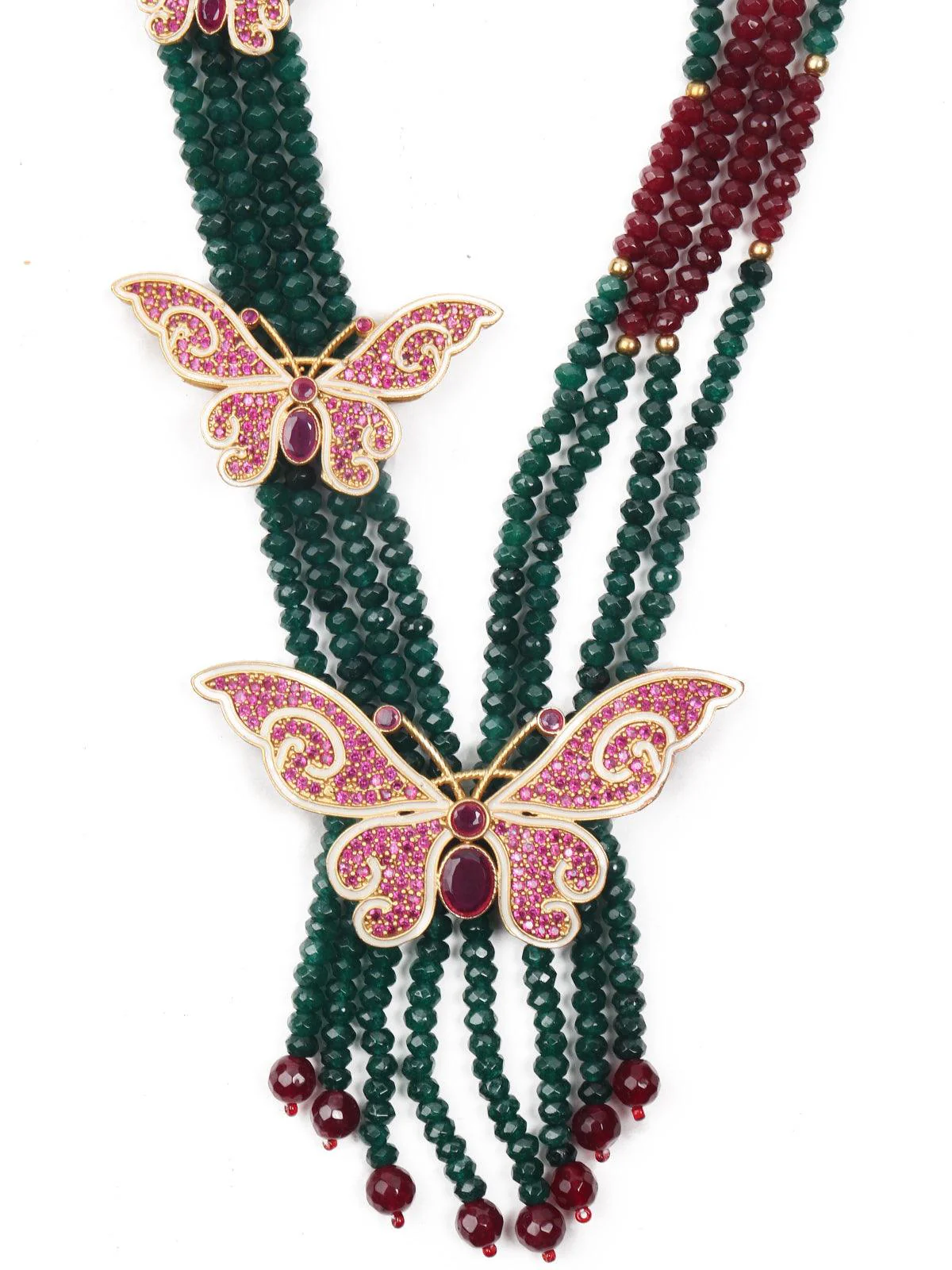 Odette Women Princely Green Necklace Set - Image 4