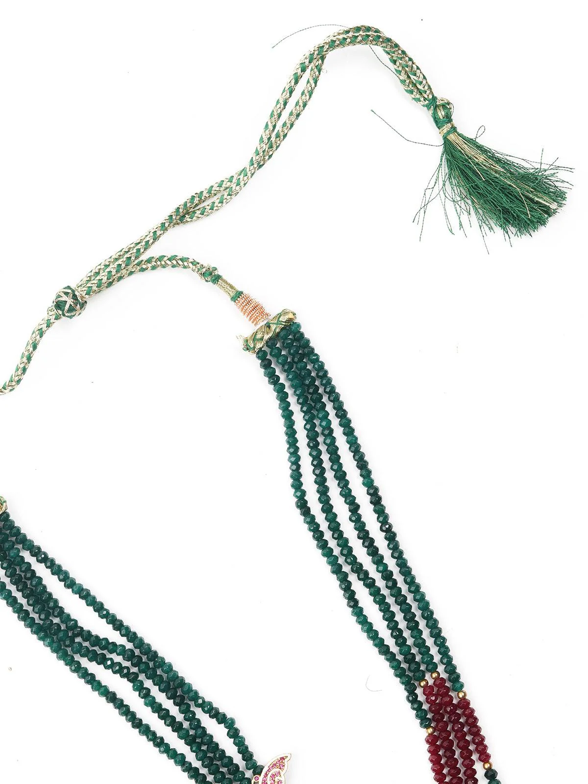 Odette Women Princely Green Necklace Set - Image 6