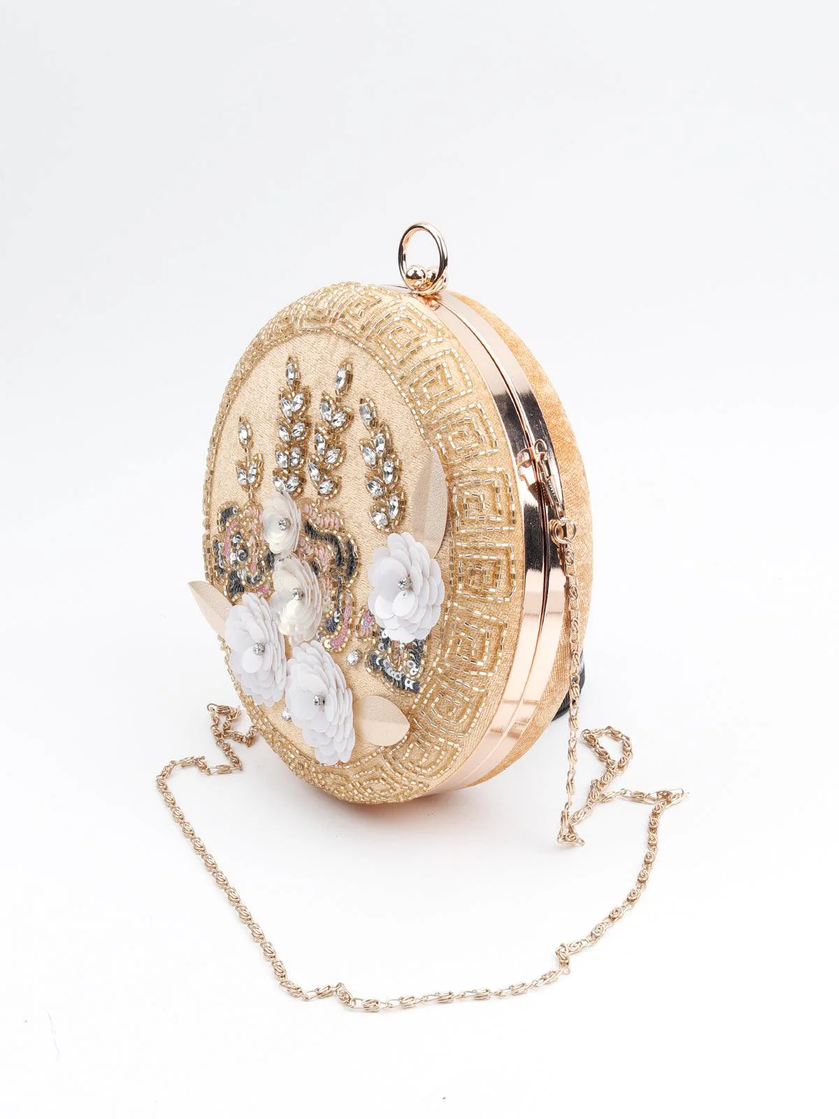 Odette Women Round Embellished Inspired Sling Bag - Image 3
