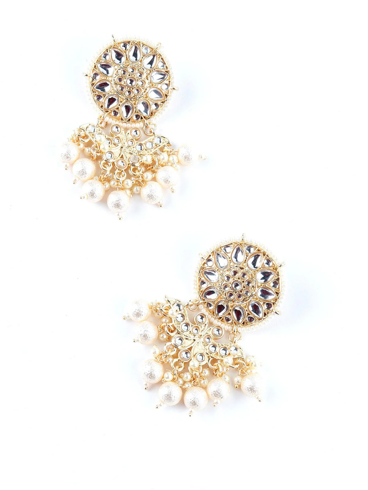 Odette Women Round Pretty Gold Tone Choker Set - Image 3