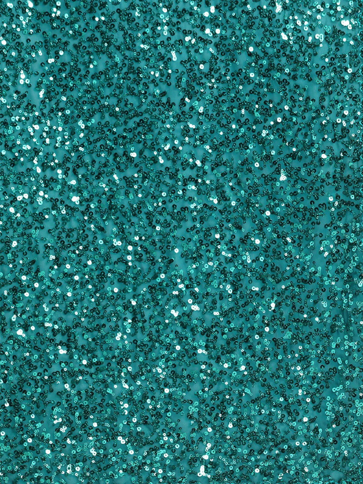 Odette Women Teal Georgette Designer Sequins Saree With Unstitched Blouse - Image 6