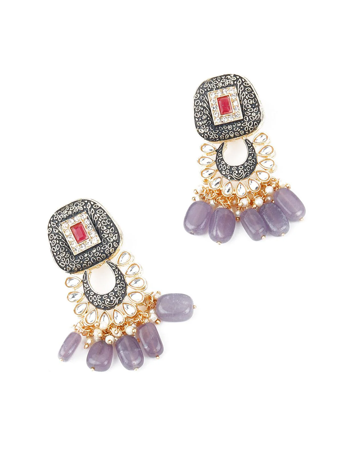 Odette Women Traditional Multi-Strand Pearl Necklace Set - Image 5