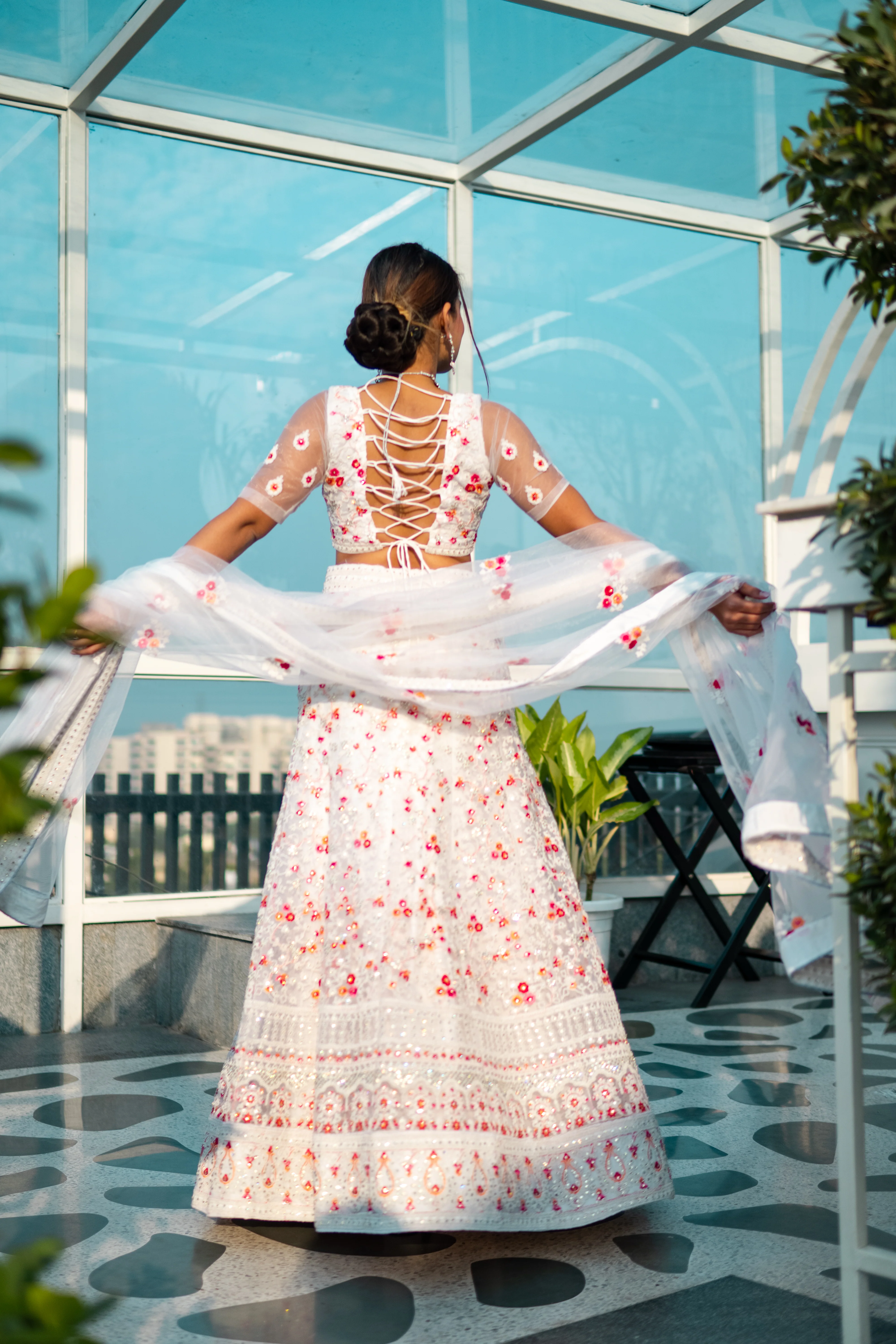Odette Women Voguish Semi Stitched Lehenga Choli Set - Image 3