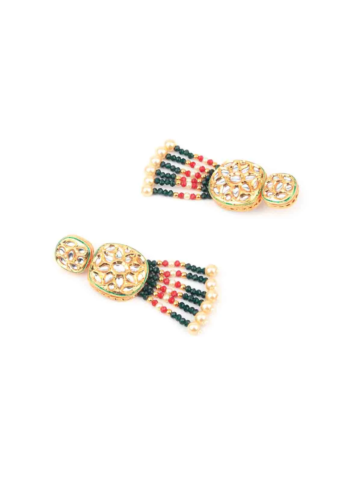 Odette Women Multicolor Double Sided Long Necklace Set - Image 3