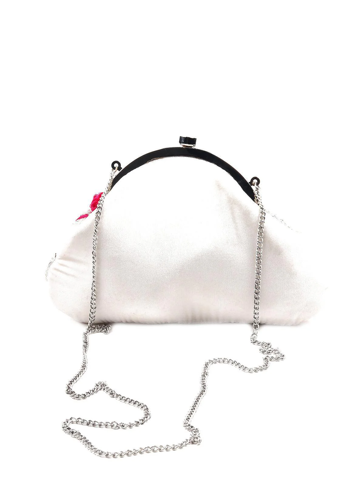 Odette Women White Dressberry Zari Batuwa - Image 5