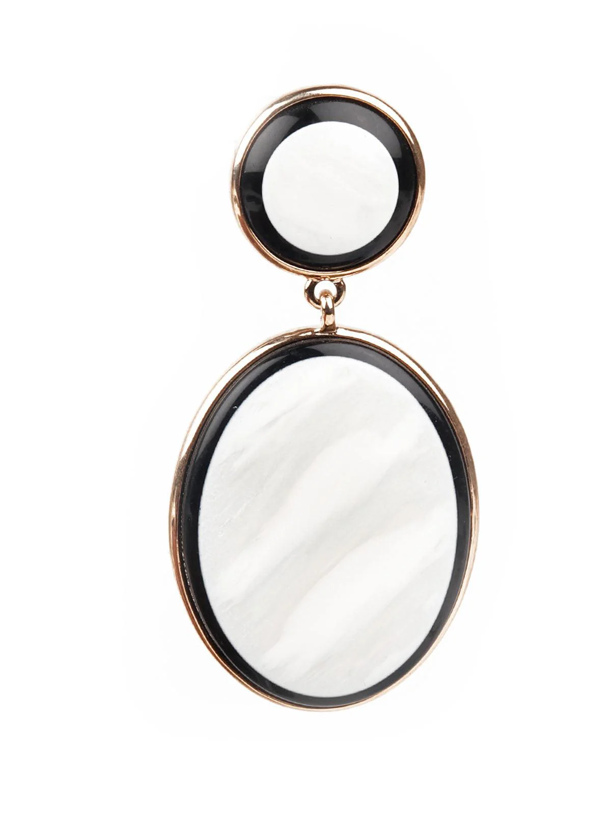 Odette Women White Dangler Earring - Image 2