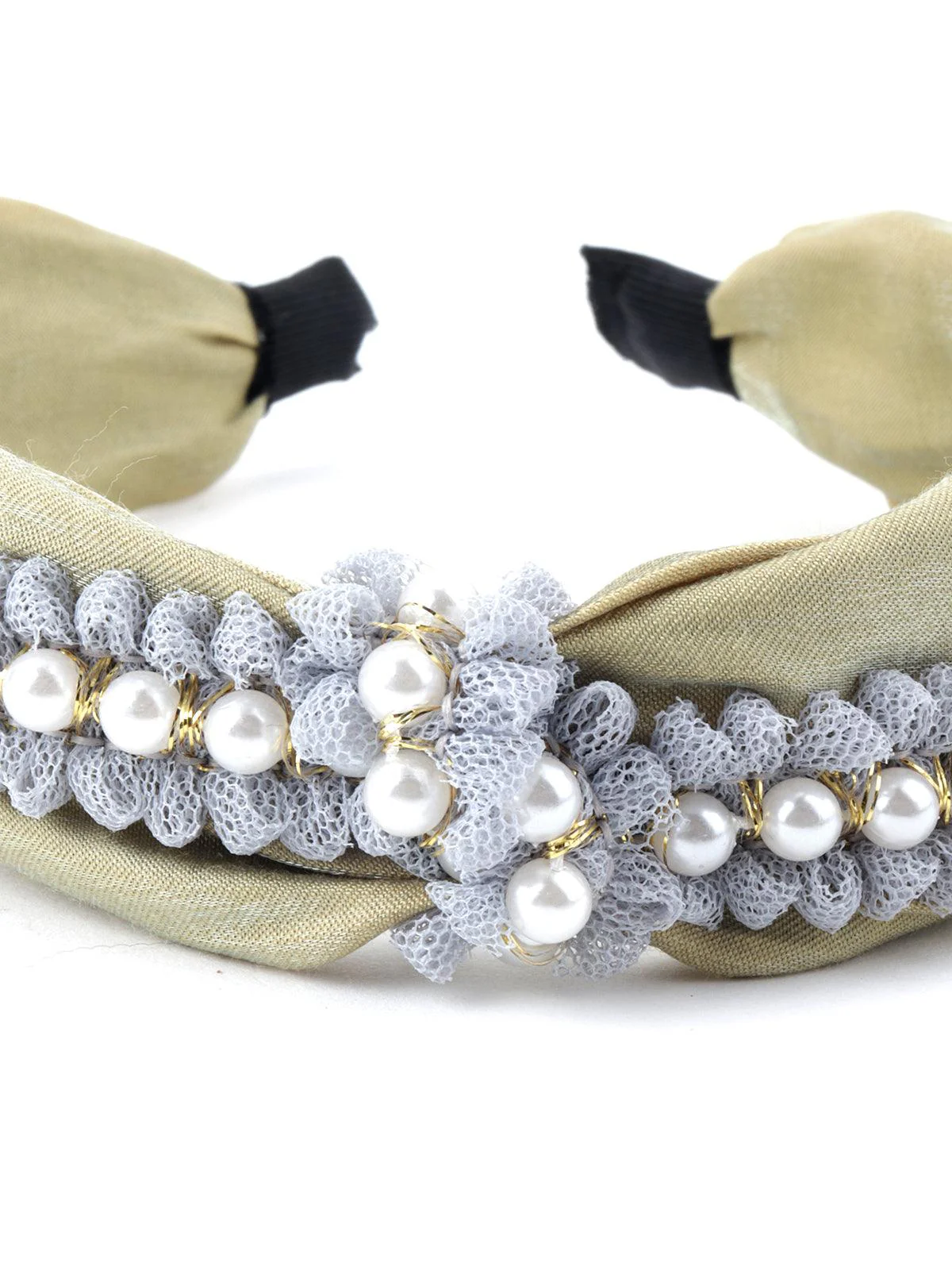 Odette Women Crafted Pearly Hairband - Image 7