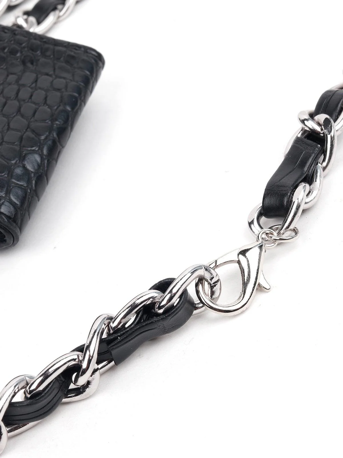 Odette Women Black Belt Bag - Image 4