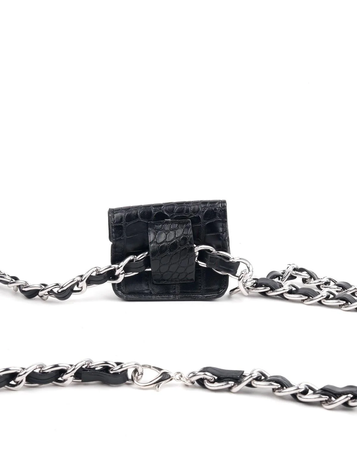 Odette Women Black Belt Bag - Image 5
