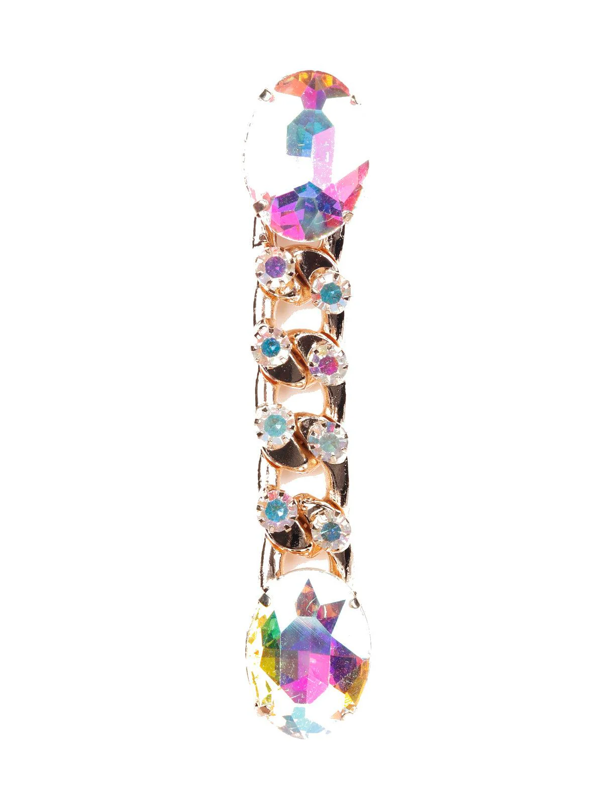 Odette Women Gold Metal Chained Earrings - Image 4