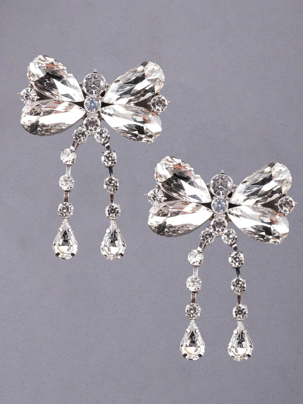 Odette Women Silver Metal Cute Earrings - Image 6
