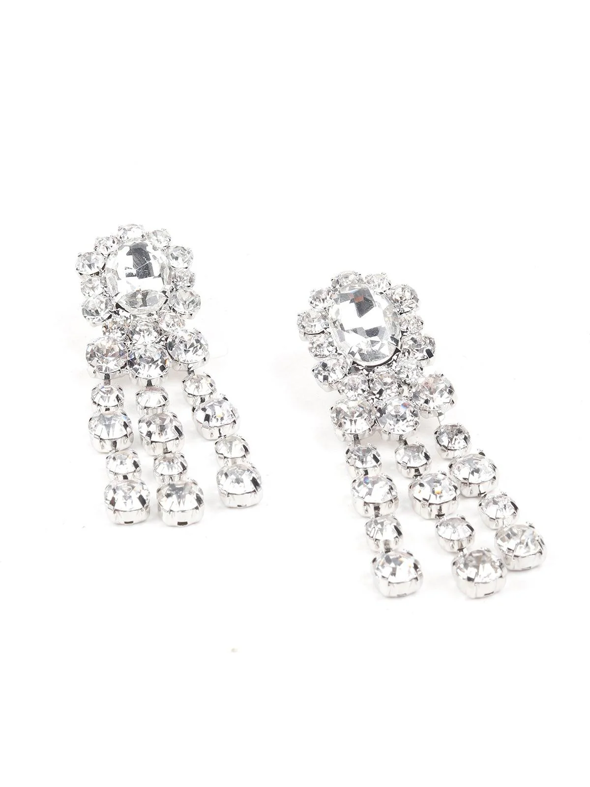 Odette Women Silver Metal Earrings - Image 5