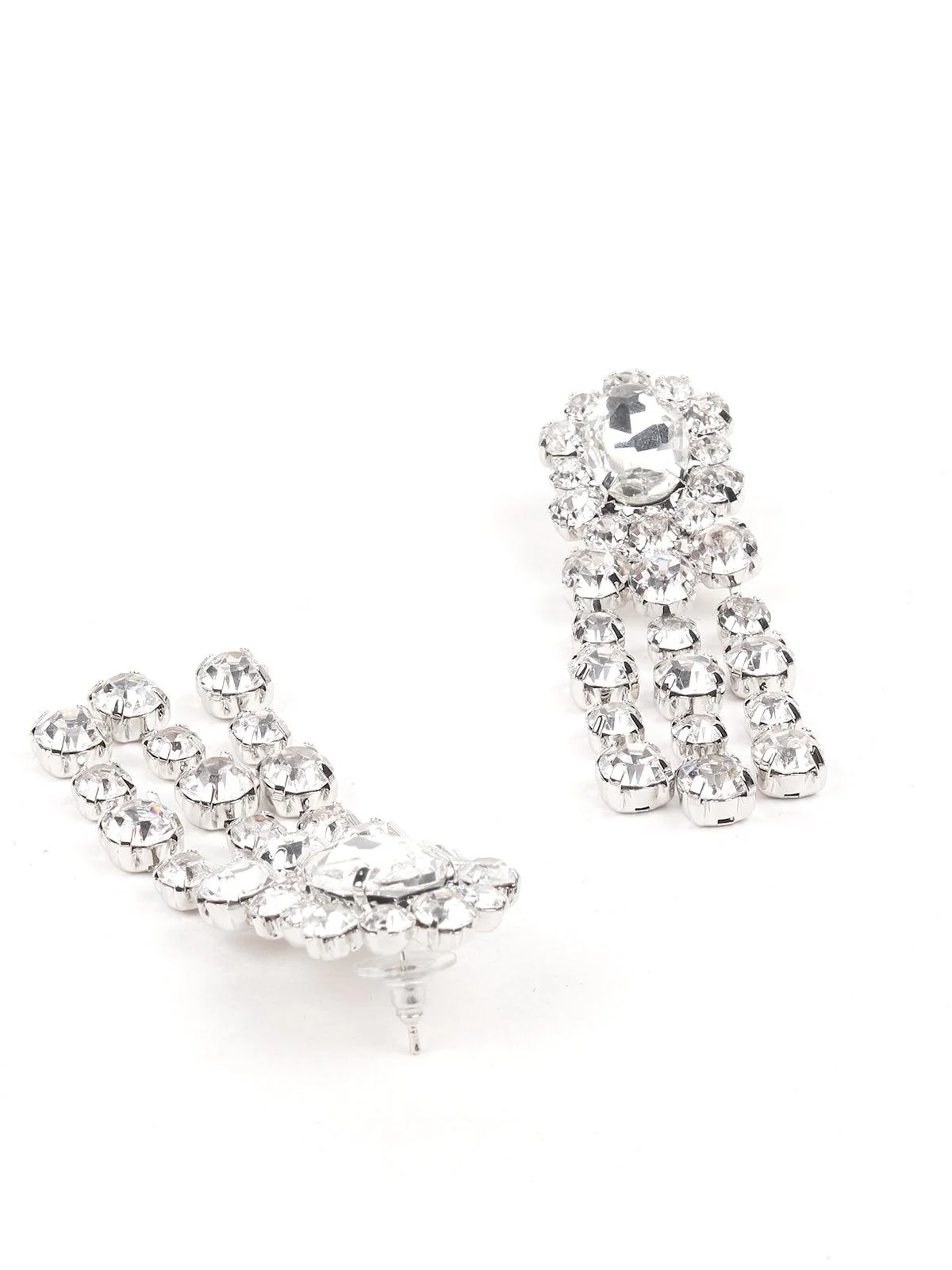 Odette Women Silver Metal Earrings - Image 6
