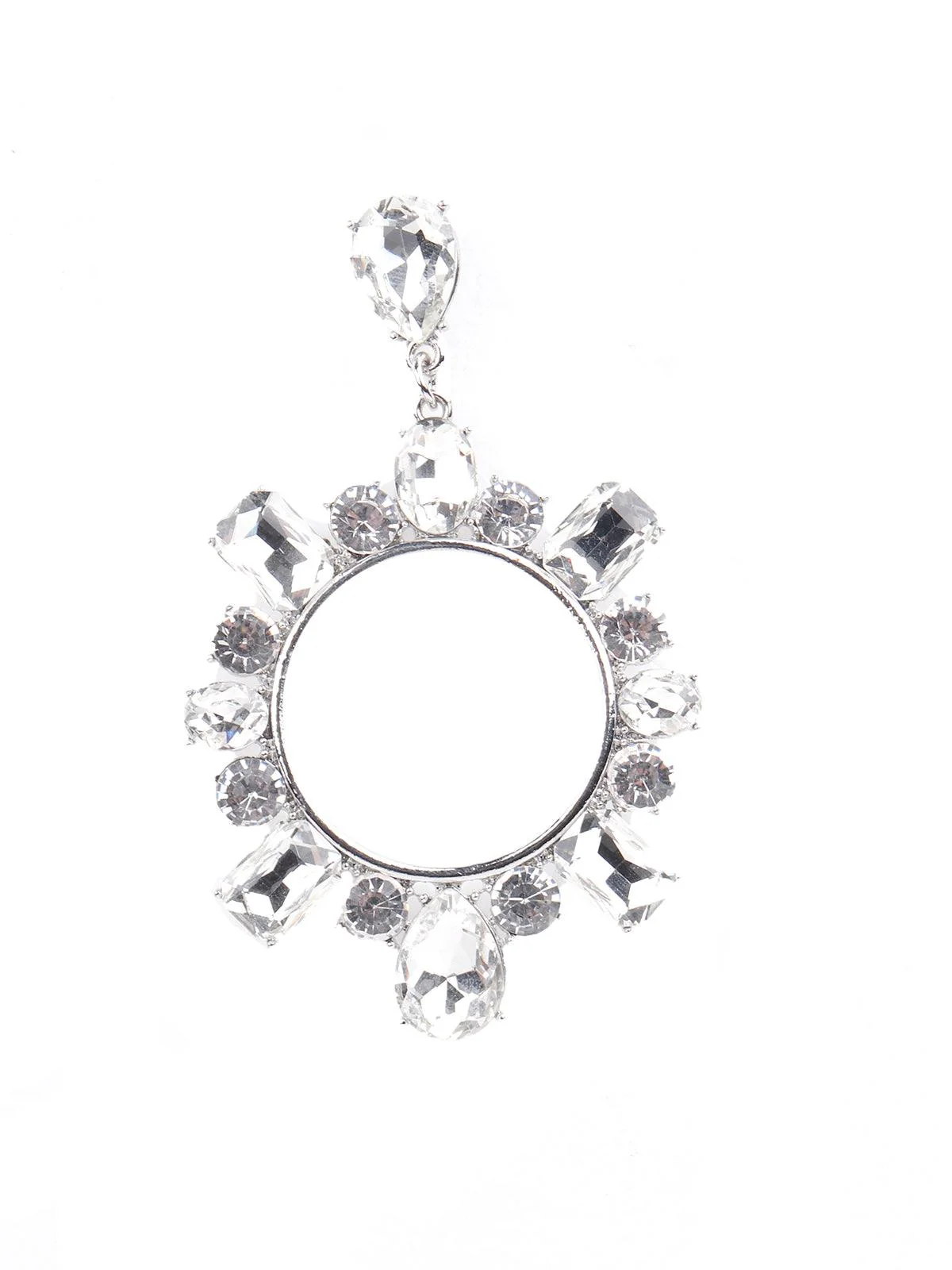 Odette Women Silver Toned Earrings - Image 5