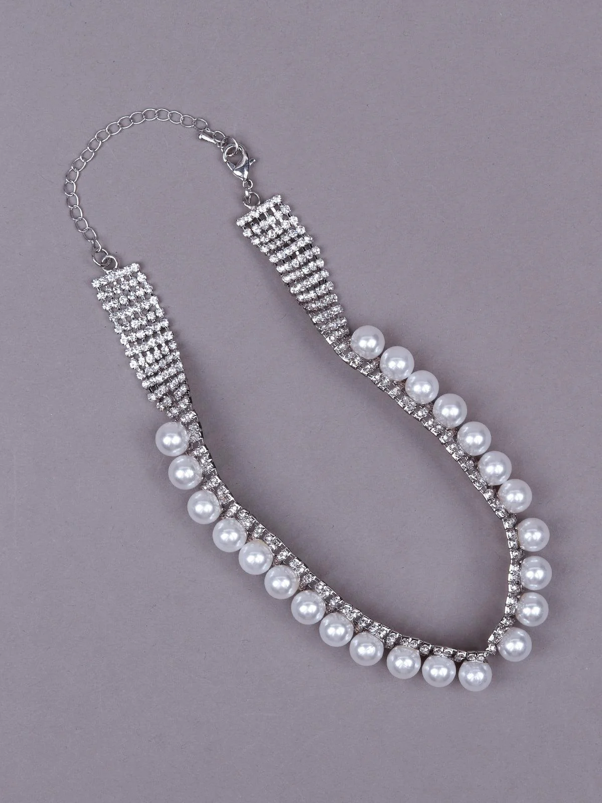 Odette Women Silver Metal Necklace - Image 6