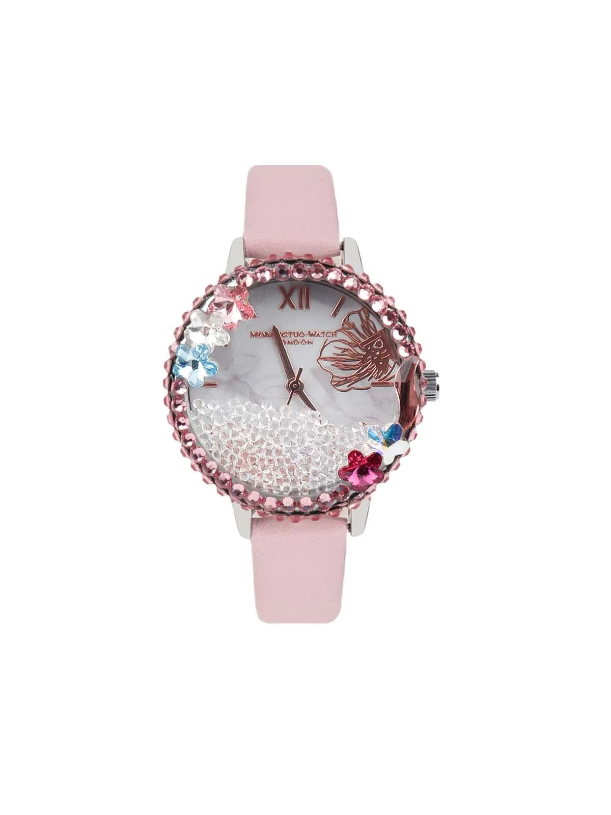 Odette Cute Baby Pink Colour Wrist Watch For Women - Image 3