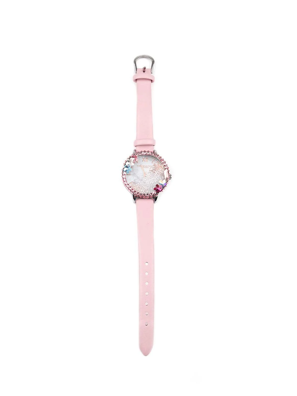 Odette Cute Baby Pink Colour Wrist Watch For Women - Image 4