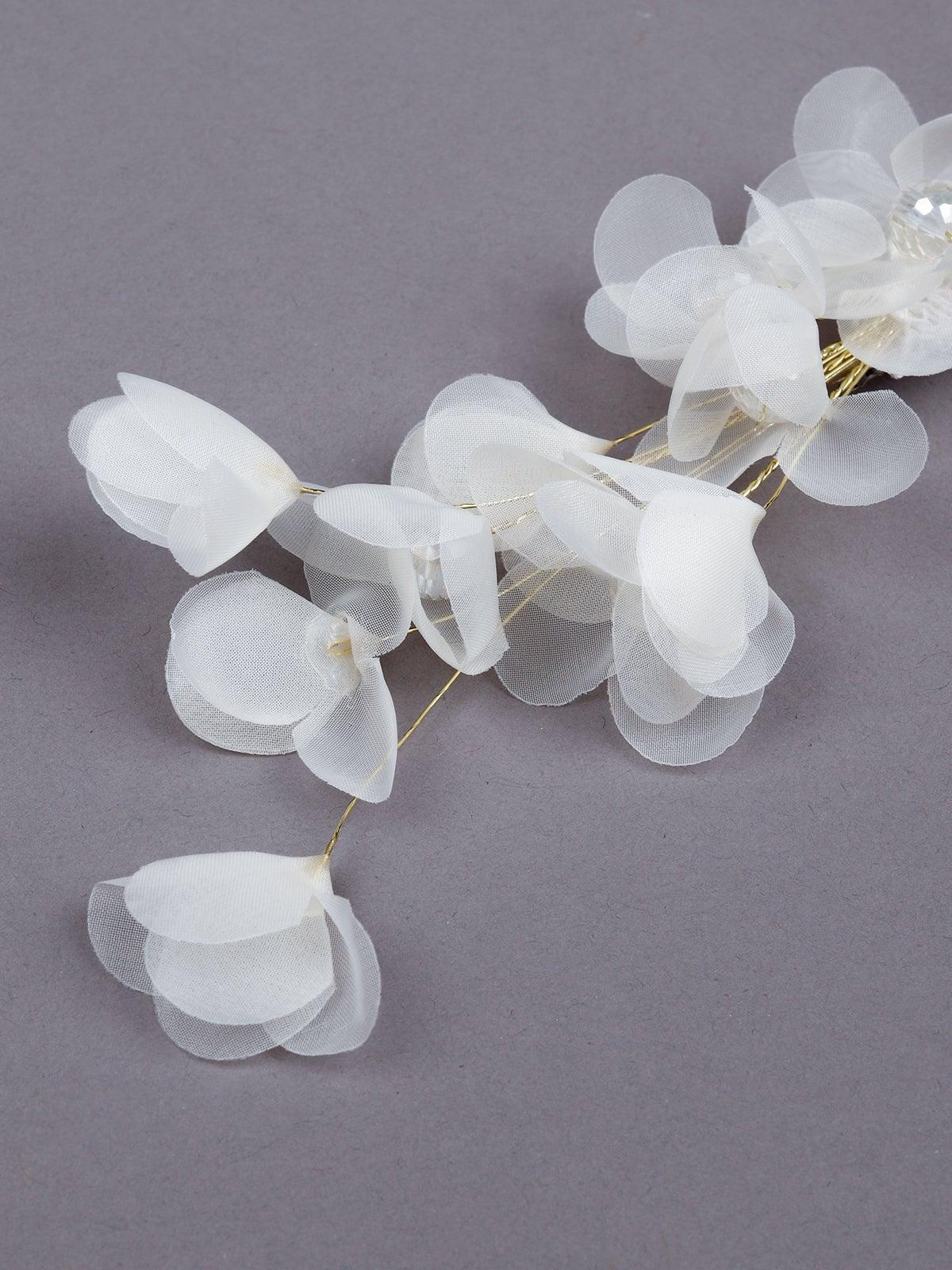 Odette Women White Metal Brooch - Image 5