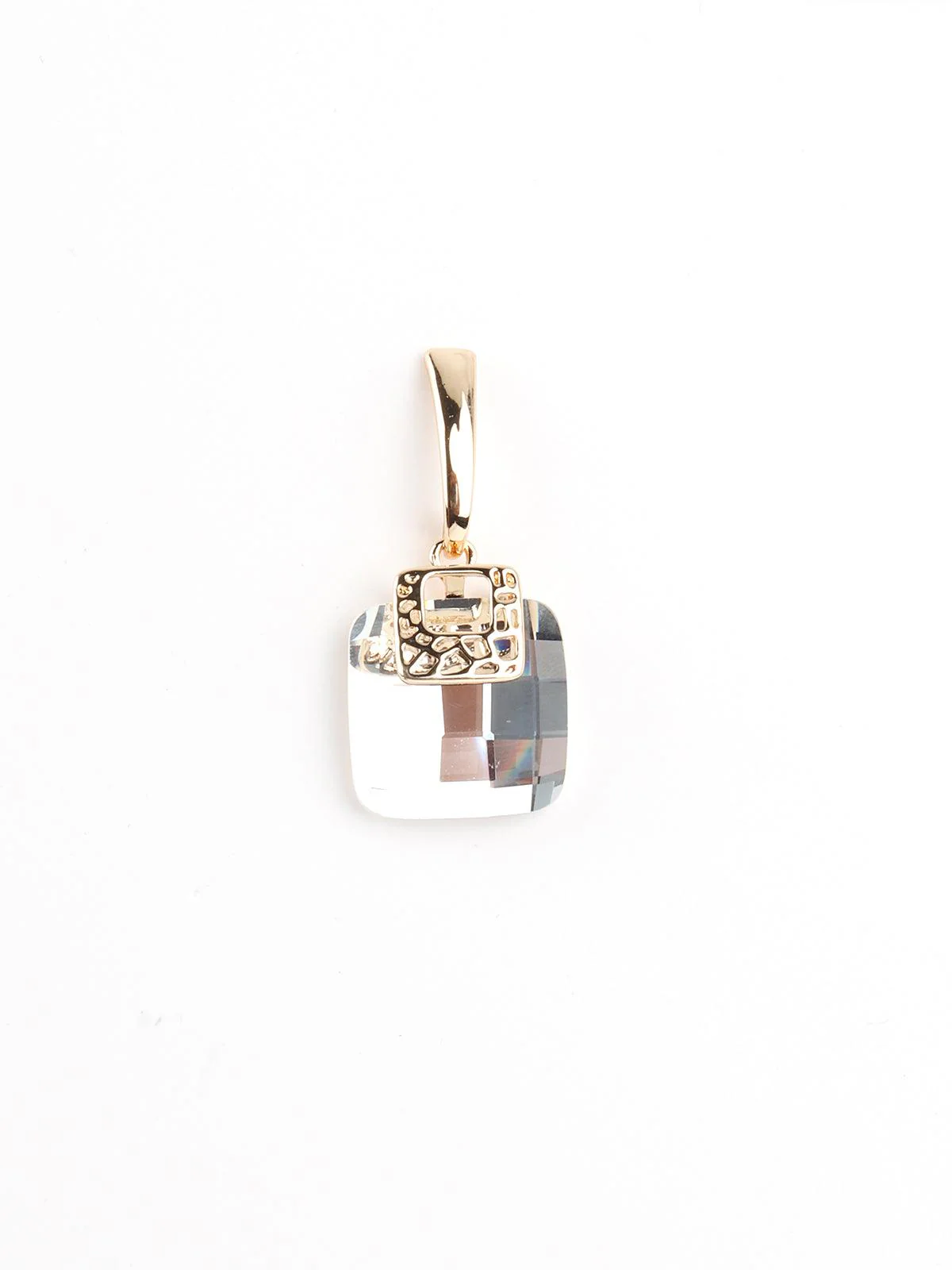 Odette Women Cute Square White Crystal Earrings - Image 6