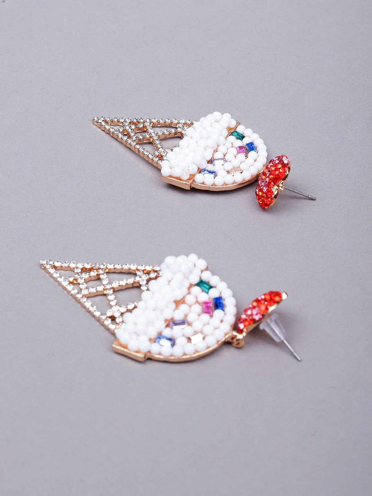 Odette Women Multicolour Metal Earrings - Image 6