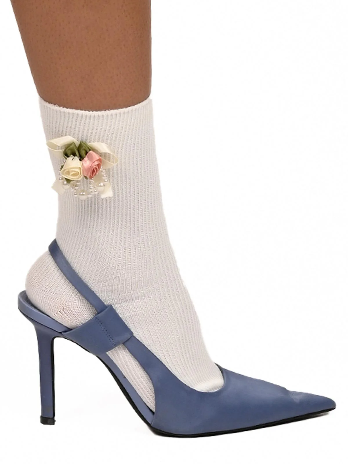 Odette Women Cute White Ankle-Length Socks - Image 4