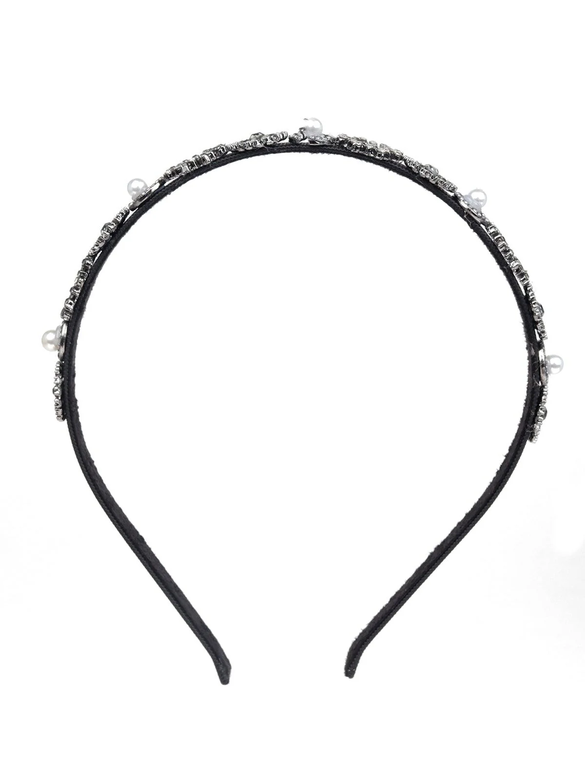Odette Women Black Rhinestones Hairband - Image 3
