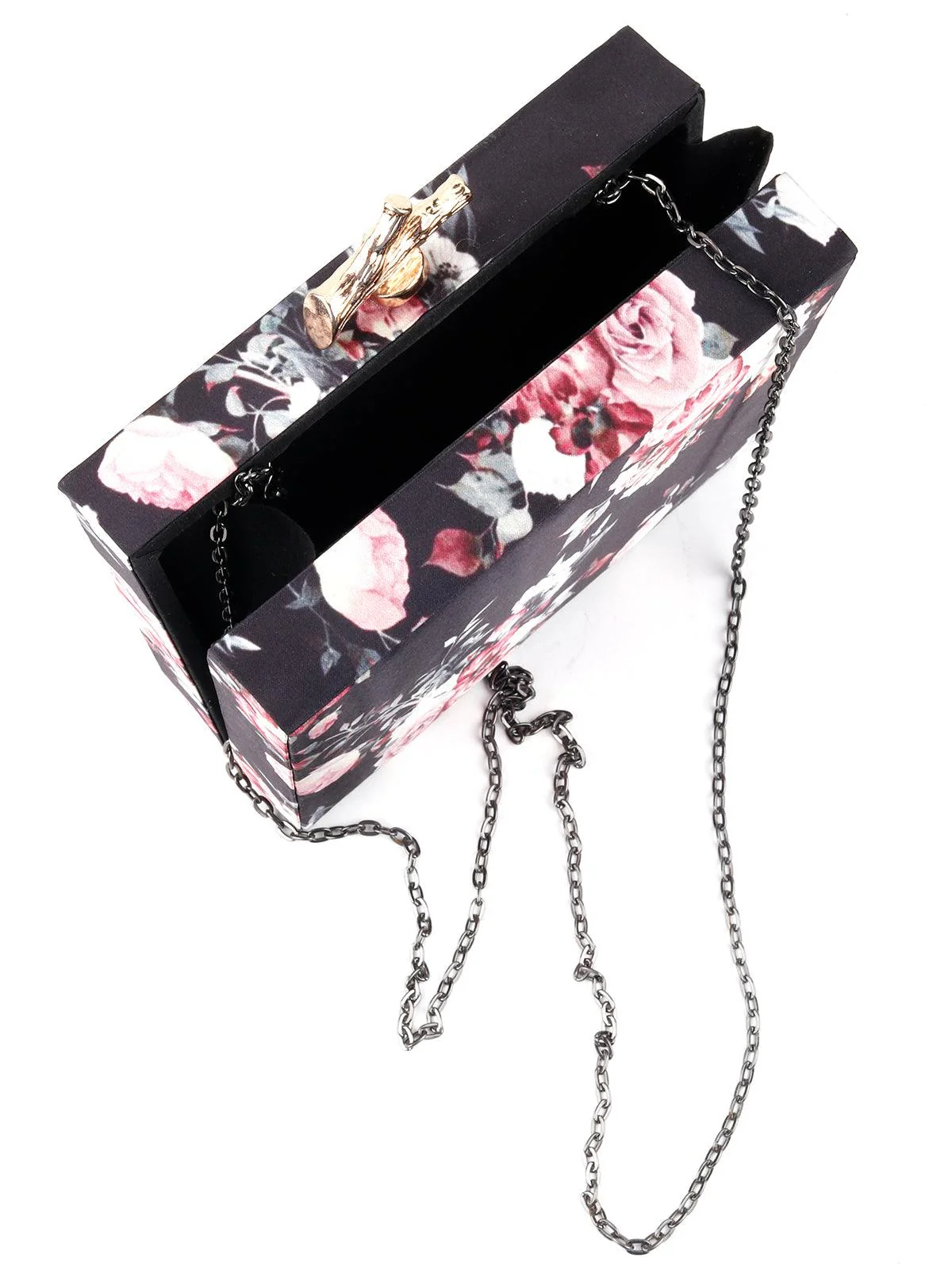 Odette Women Dark Floral Sling Bag - Image 4