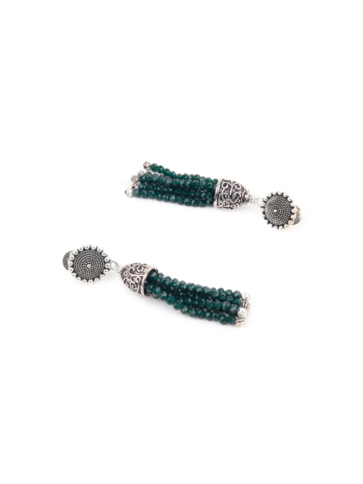 Odette Black Alloy Jewellery Set For Women - Image 4