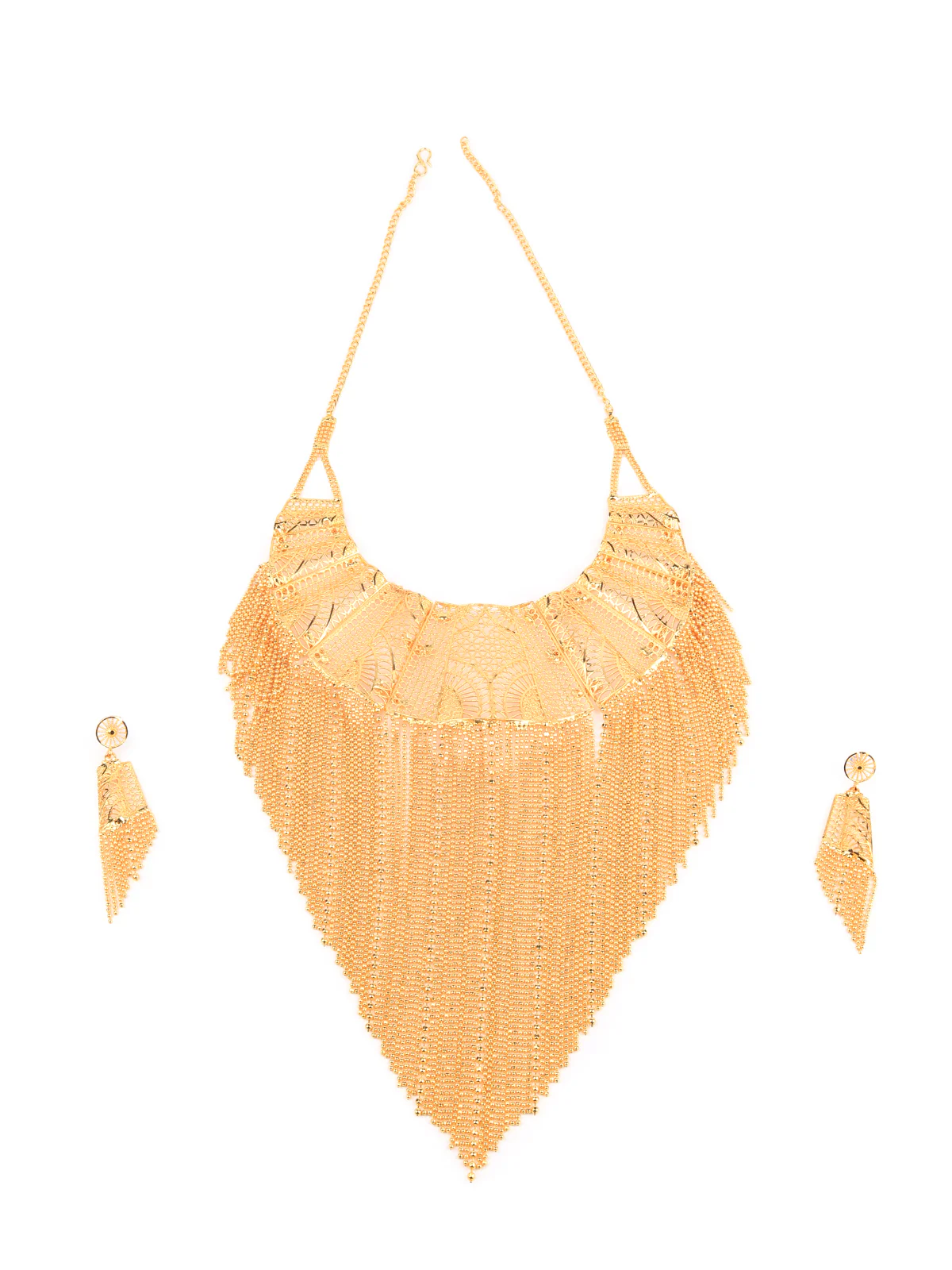 Odette Gold Alloy Jewellery Set For Women - Image 2