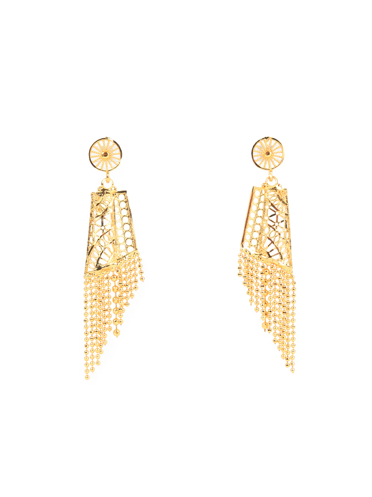 Odette Gold Alloy Jewellery Set For Women - Image 3