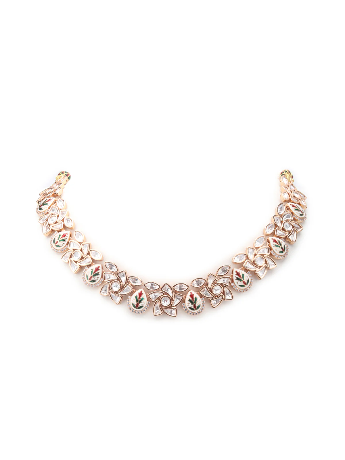 Odette Gold Alloy Jewellery Set For Women - Image 4