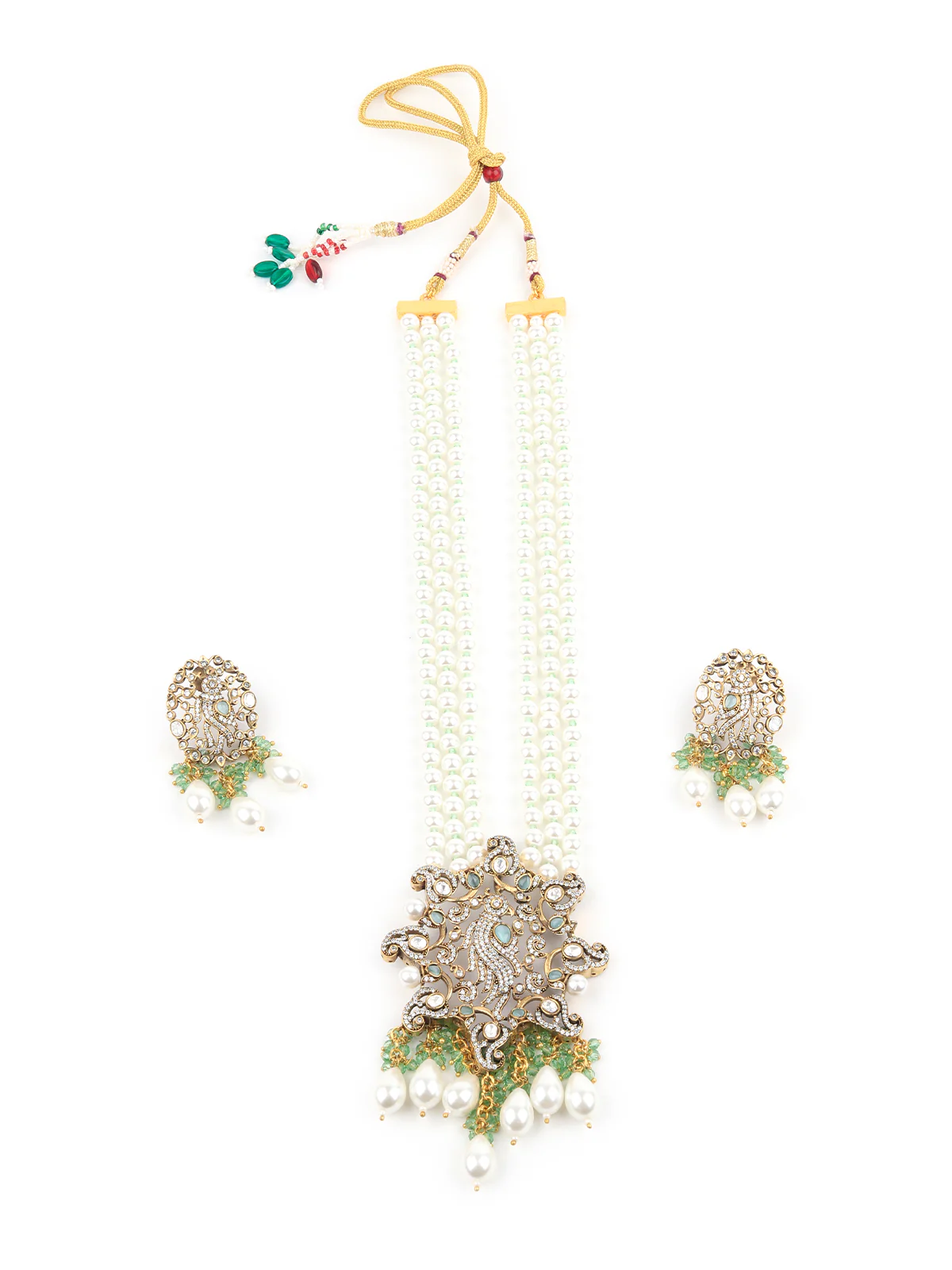 Odette Gold Alloy Jewellery Set For Women - Image 2