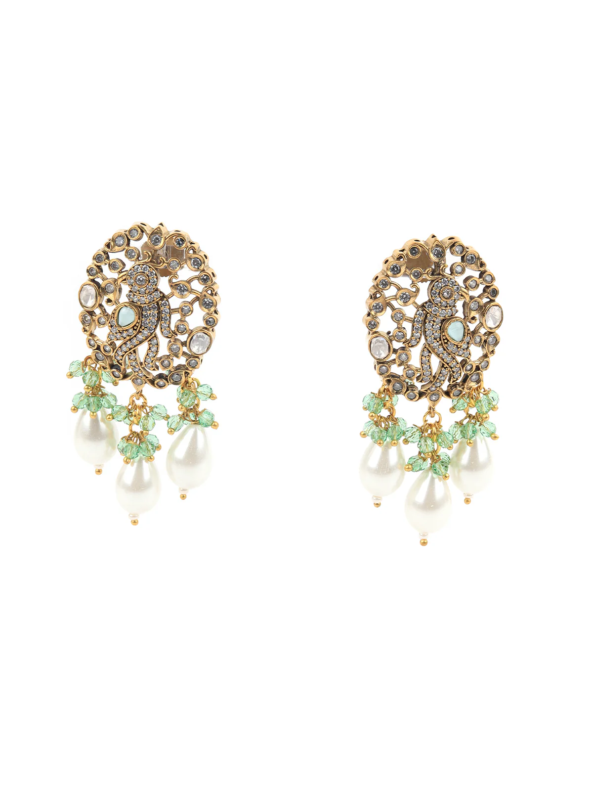 Odette Gold Alloy Jewellery Set For Women - Image 3