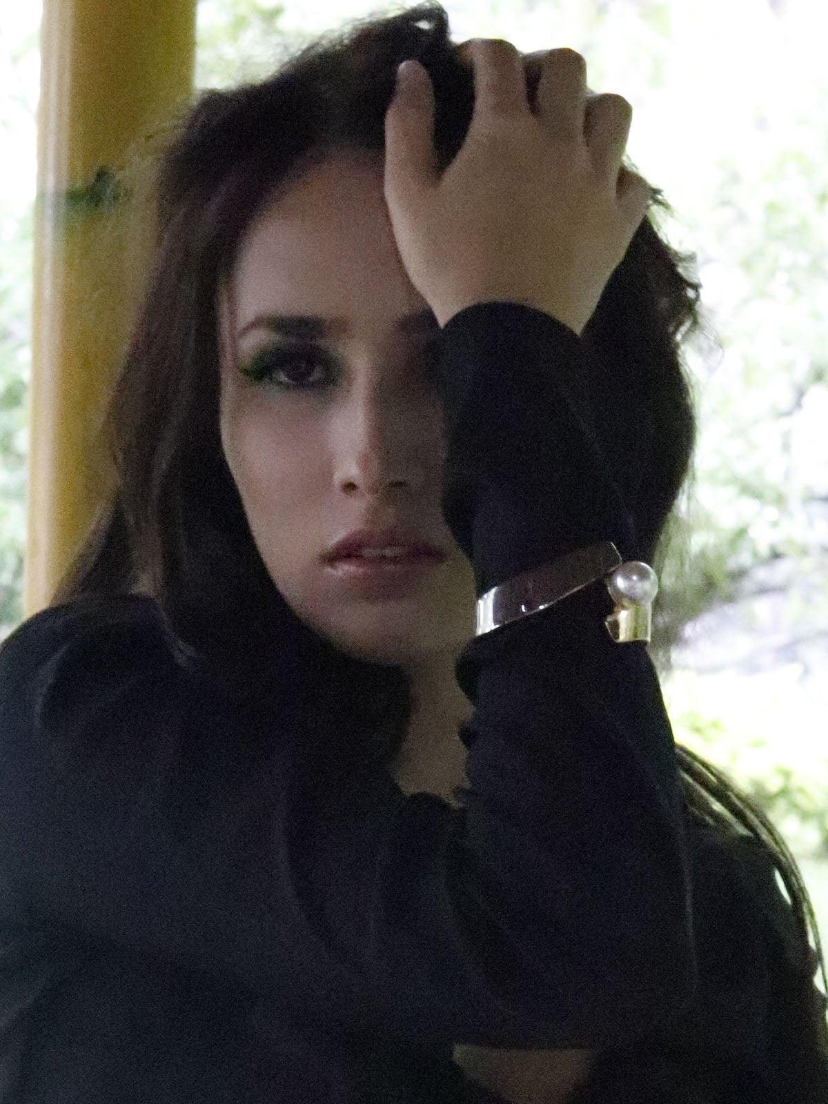 Odette Women Gold And Metallic Grey Metal Bracelet