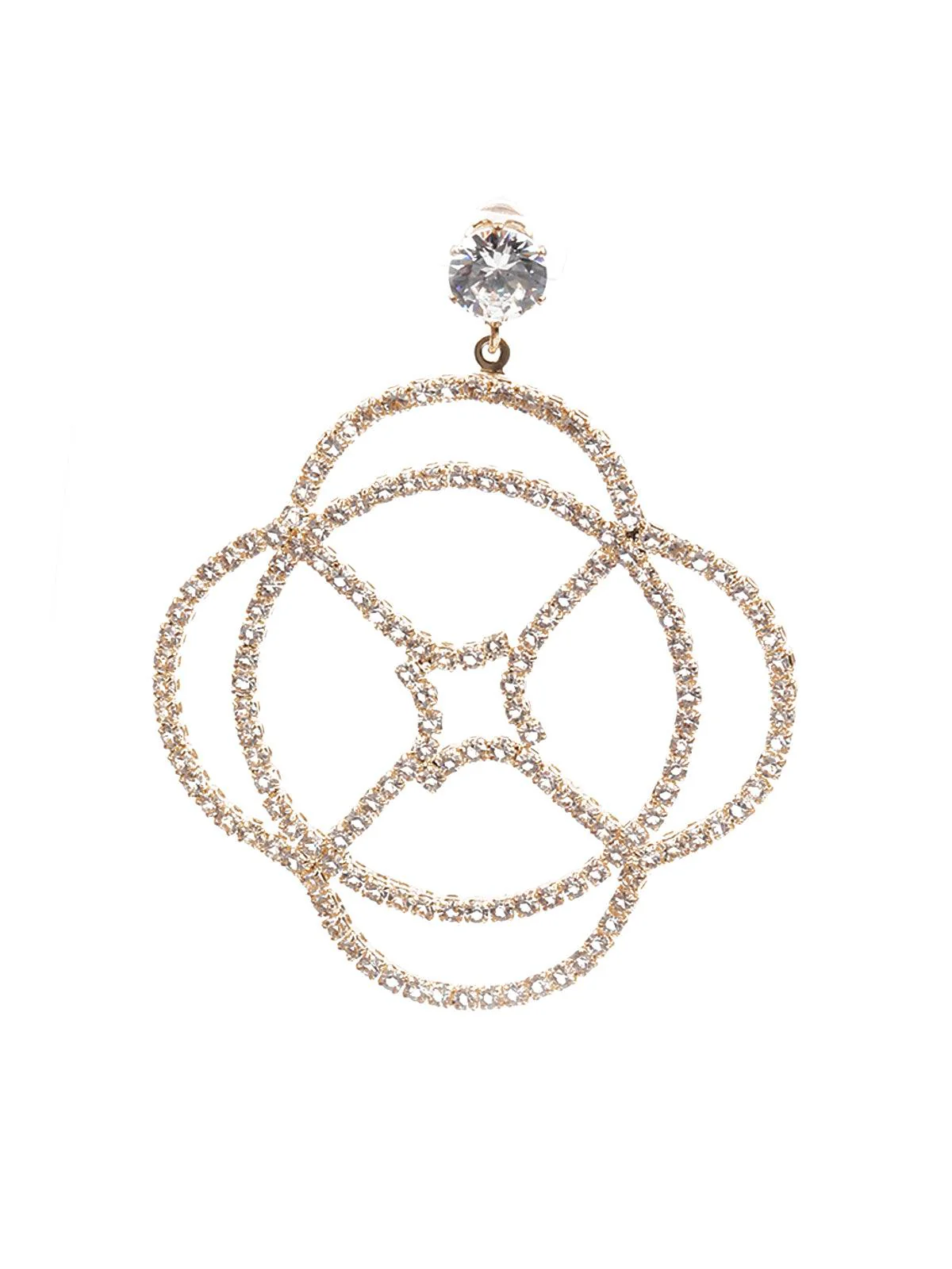 Odette Women Delicate Gold Metal Earrings - Image 2