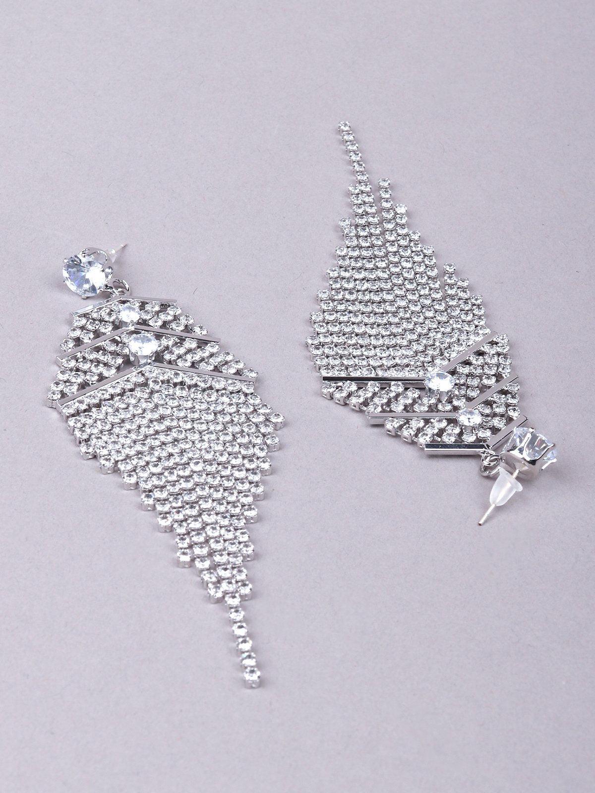 Odette Women Silver Metal Earrings - Image 5