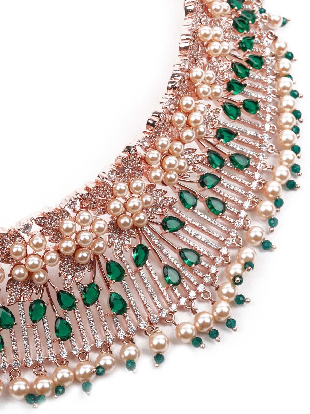 Odette Women Designer Beads And Stones Necklace Set - Image 5