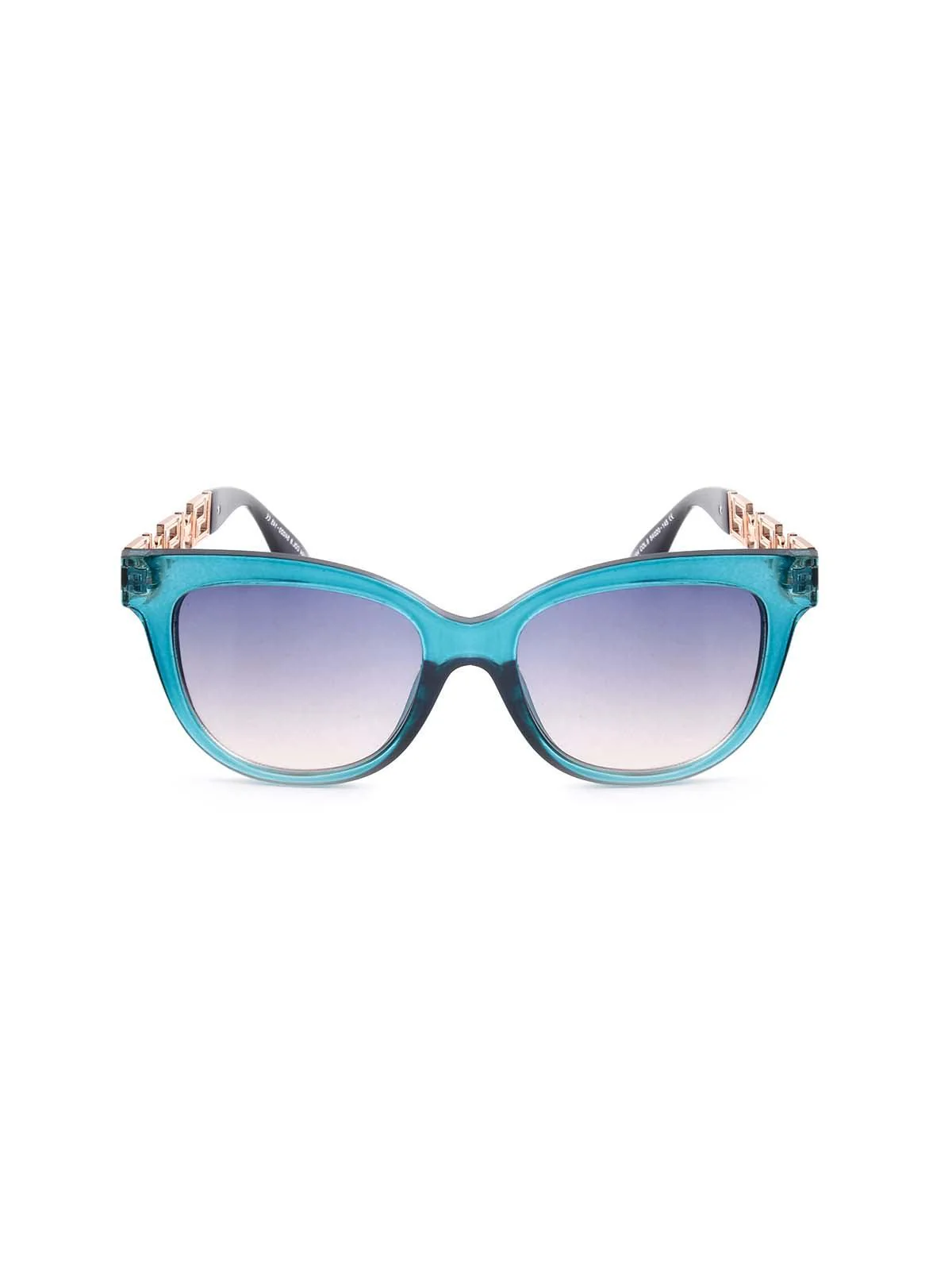 Odette Women Designer Blue Frame Sunglasses - Image 3