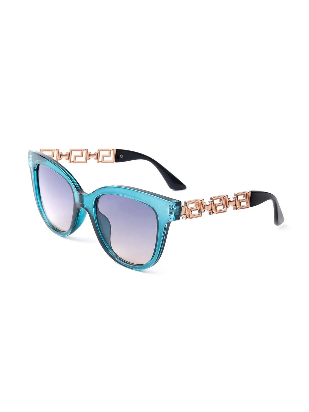 Odette Women Designer Blue Frame Sunglasses - Image 4
