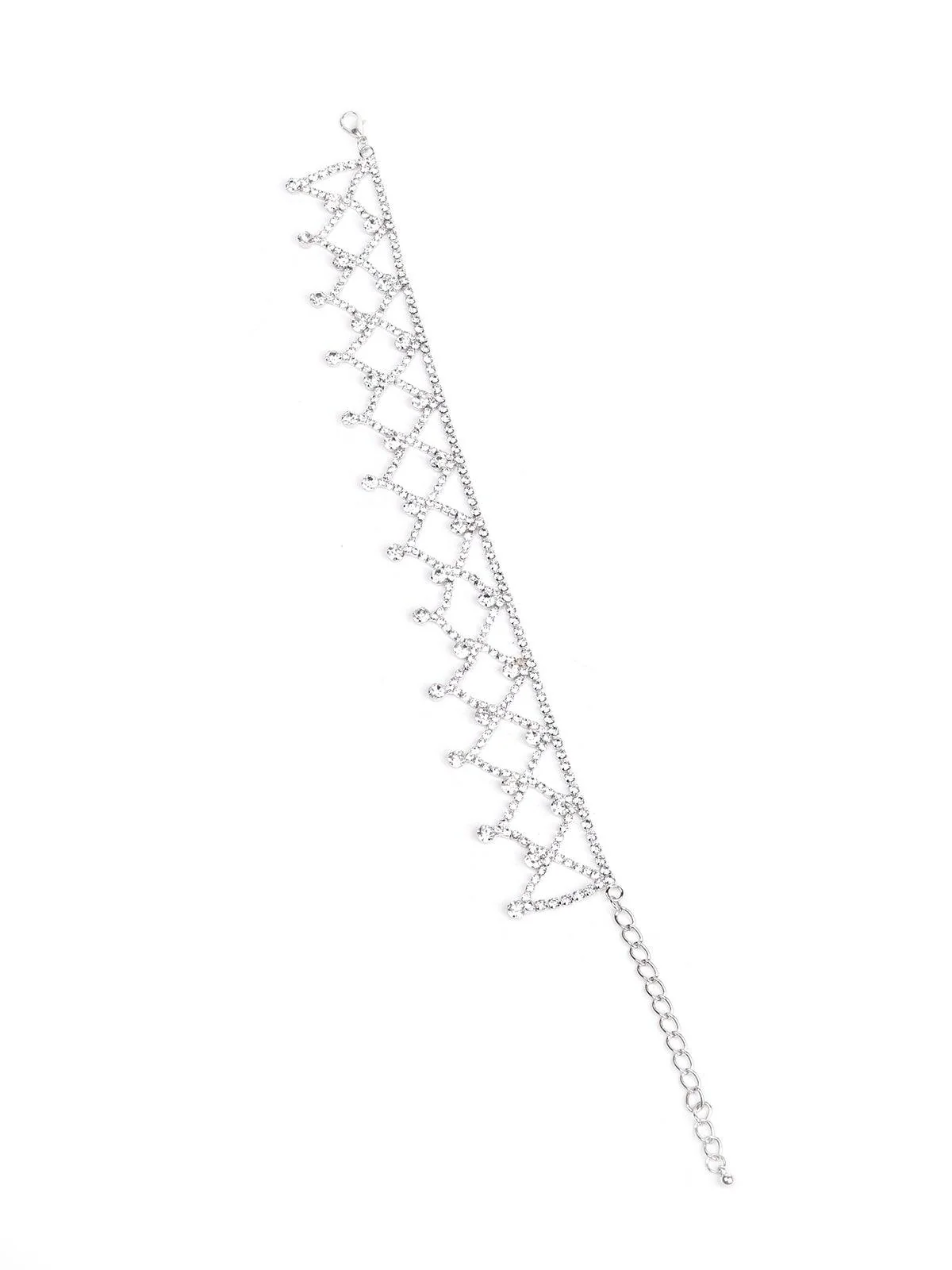 Odette Women Silver Designer Necklace - Image 4