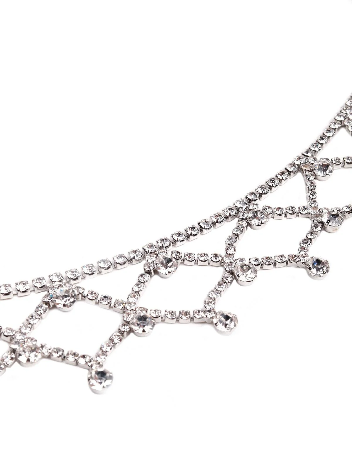 Odette Women Silver Designer Necklace - Image 5
