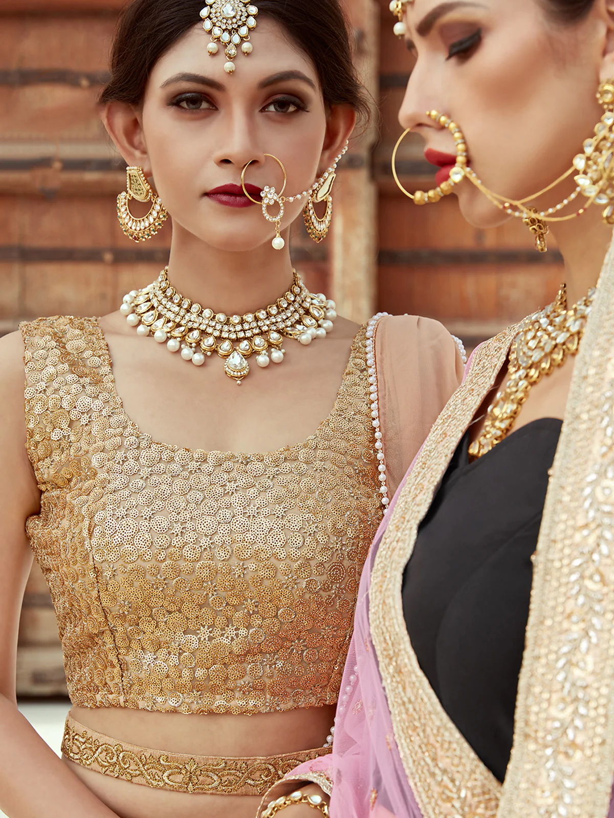 Odette Women Designer Georgette Semi Stitched Lehenga Choli - Image 2