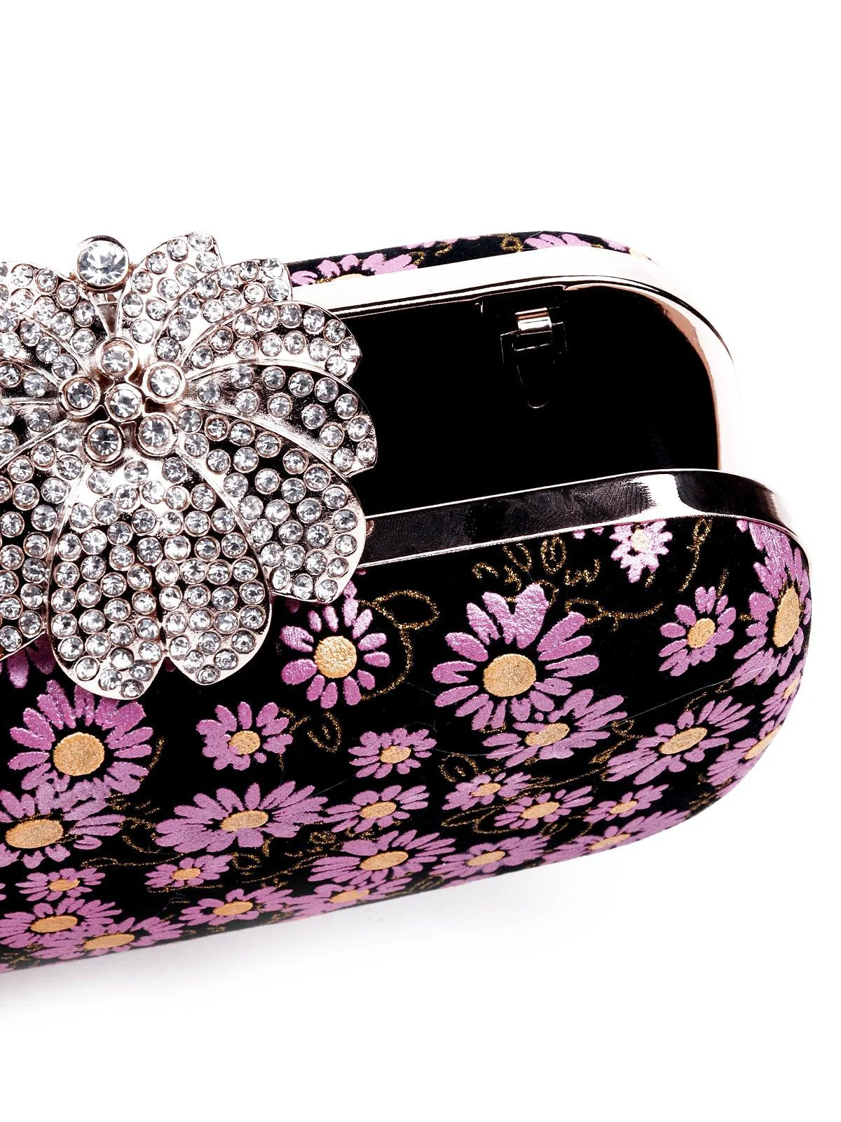 Odette Women Purple Metal Bag - Image 6
