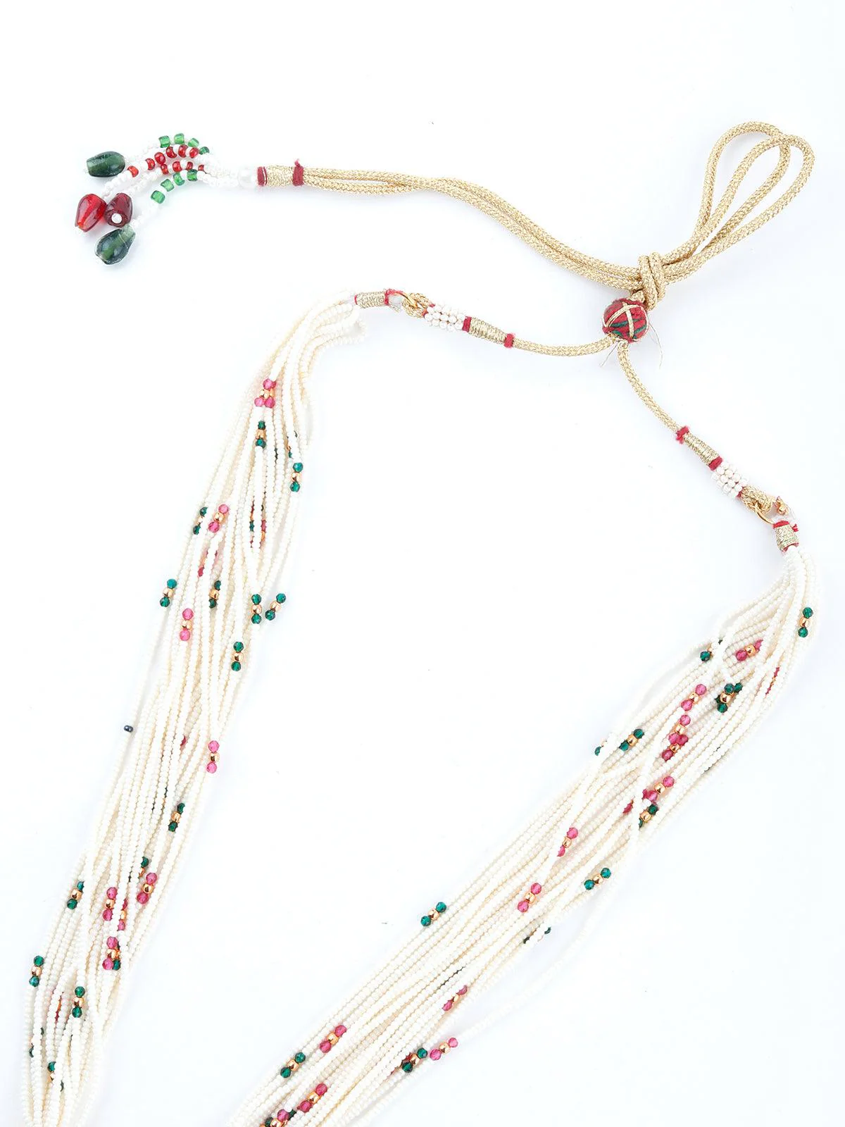Odette Women Desirable Taffy Pink Leafy Necklace Set - Image 5